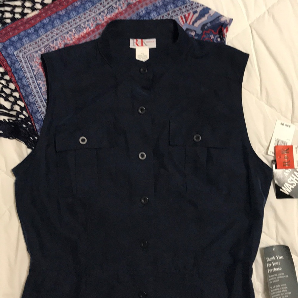 Beautiful Vintage Navy Blue Dress